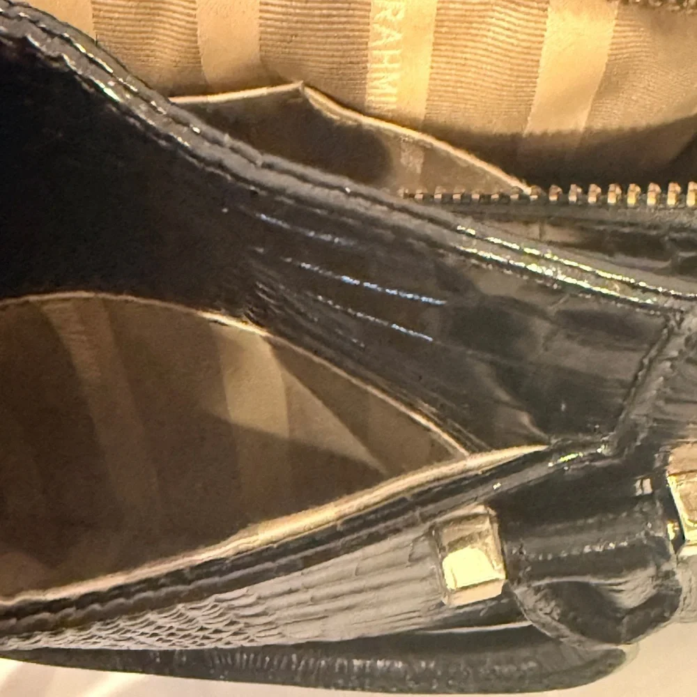 Brahmin‎ Black and Cream Satchel